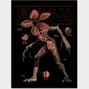 Strange Kaiju Demogorgon Anatomy Posters and Art